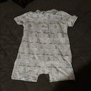 Trotters Kids Romper with Charming Golf Print